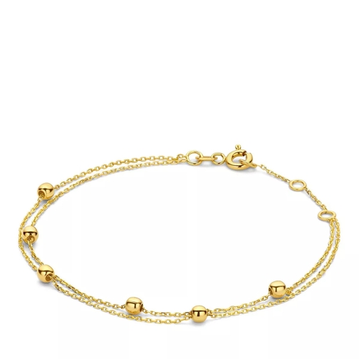 Jackie Gold Double Bubble Bracelet Gold Armband