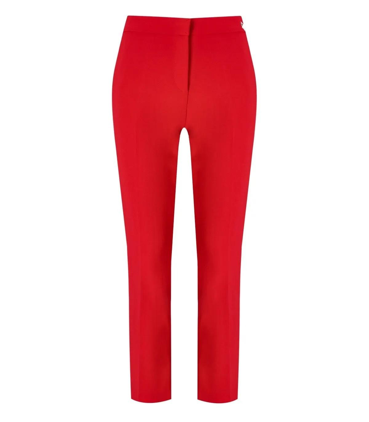 Thumbnail - Elisabetta Franchi - Red Passion Trousers - Größe 38 - rot