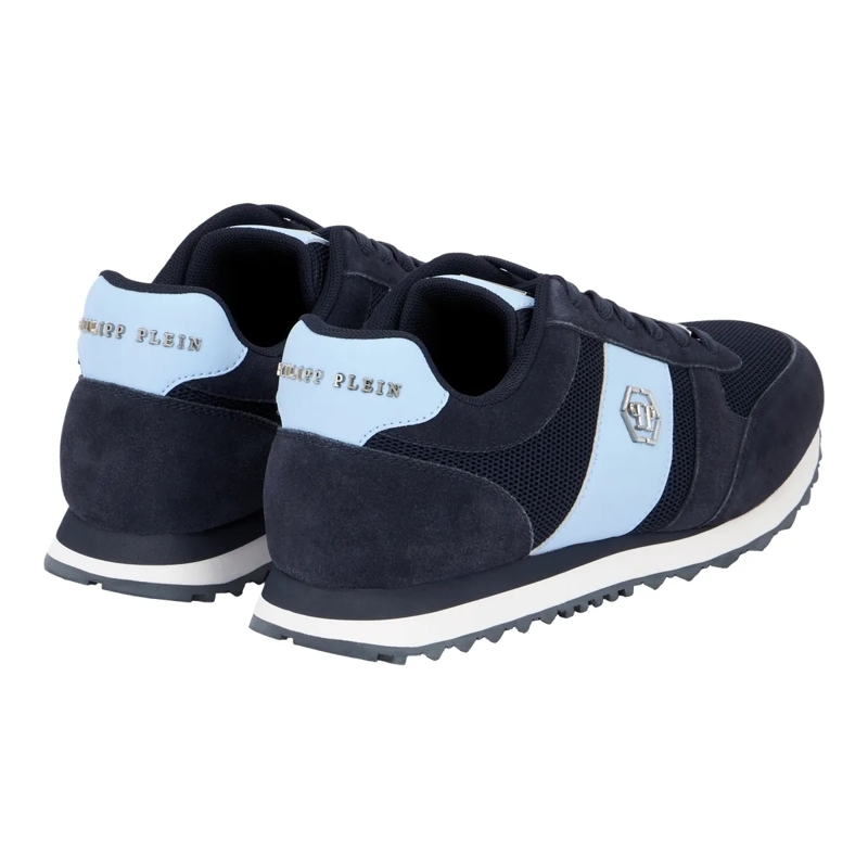 Philipp Plein Low-Top-Sneaker Läufer Hexagon blau-silber(Image 4)