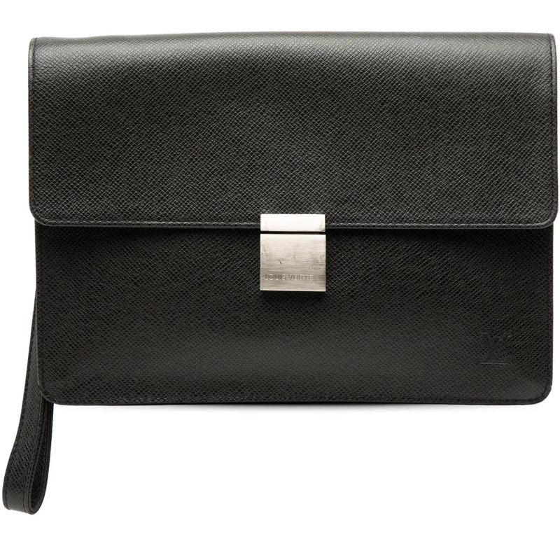 Louis Vuitton Clutch Taiga Selenga schwarz
