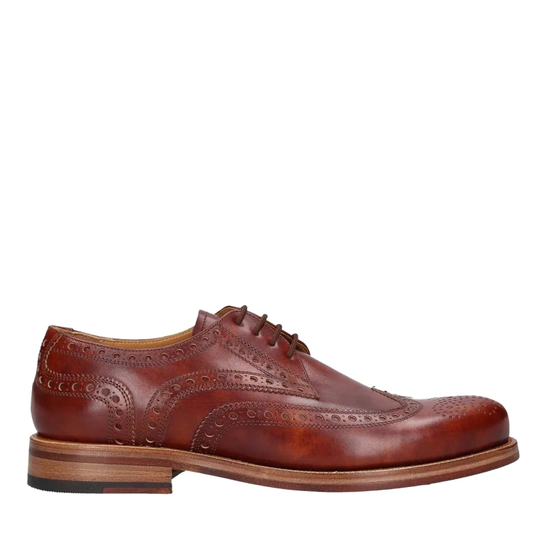 Heinrich Dinkelacker Chaussures à lacets Schnürer Zürich Full-Brogue TC mittel-braun(Image 3)