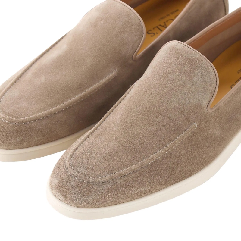 Doucal's Chaussures à lacets Loafers aus Veloursleder braun(Image 3)