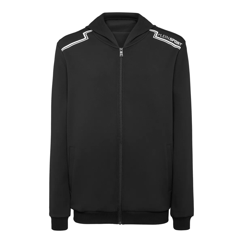 Plein Sport Top Sweatjacke Mit Kapuze schwarz