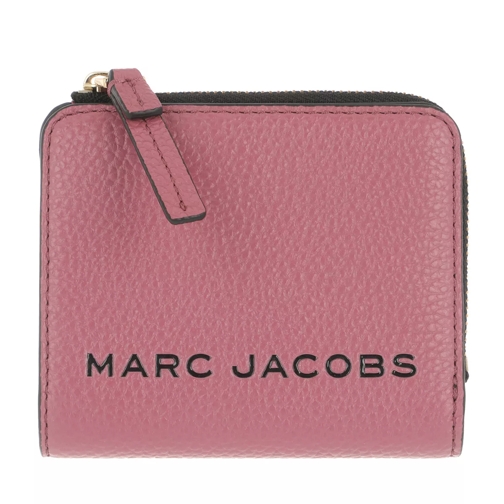 Marc Jacobs The Bold Mini Compact Wallet Dusty Ruby Portemonnaie mit Zip-Around-Reißverschluss