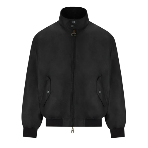 Baracuta  BARBOUR X BARACUTA WAXED SCHWARZE JACKE schwarz