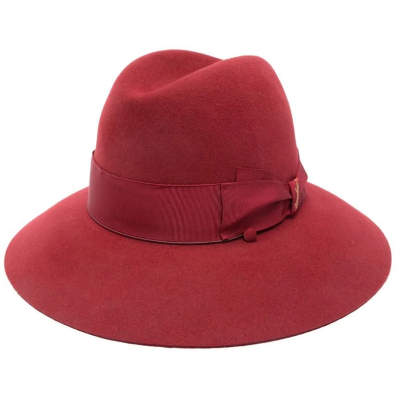Borsalino Mütze Hats Bordeaux rot