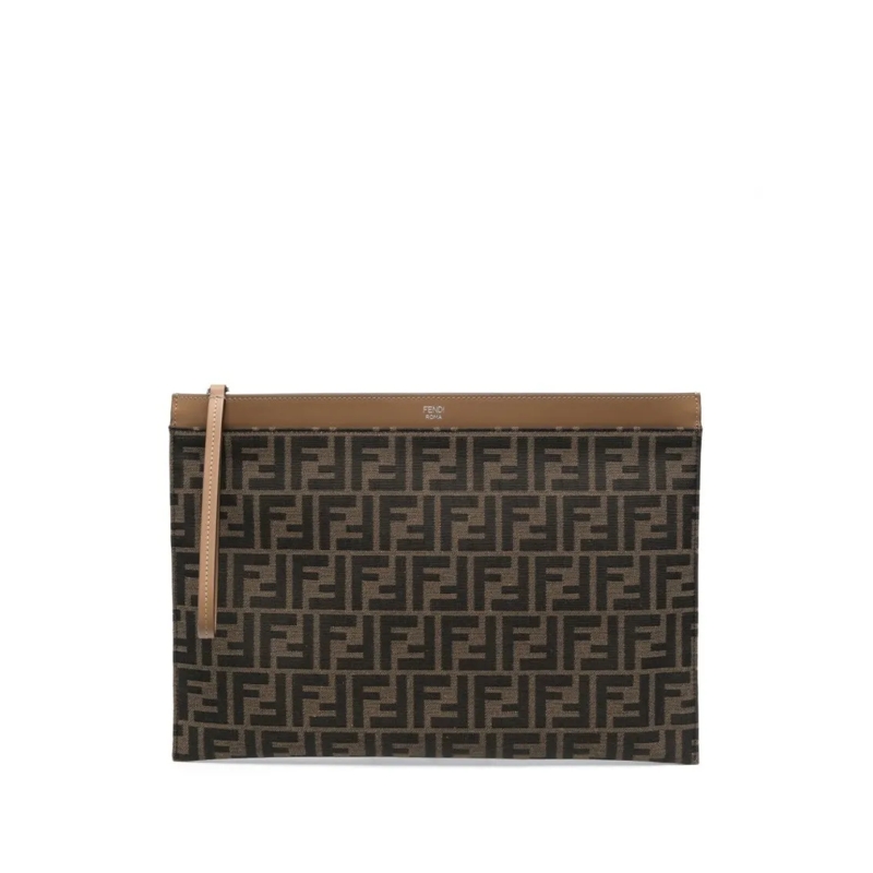 Fendi Clutch Rectangular Clutch Bag Black