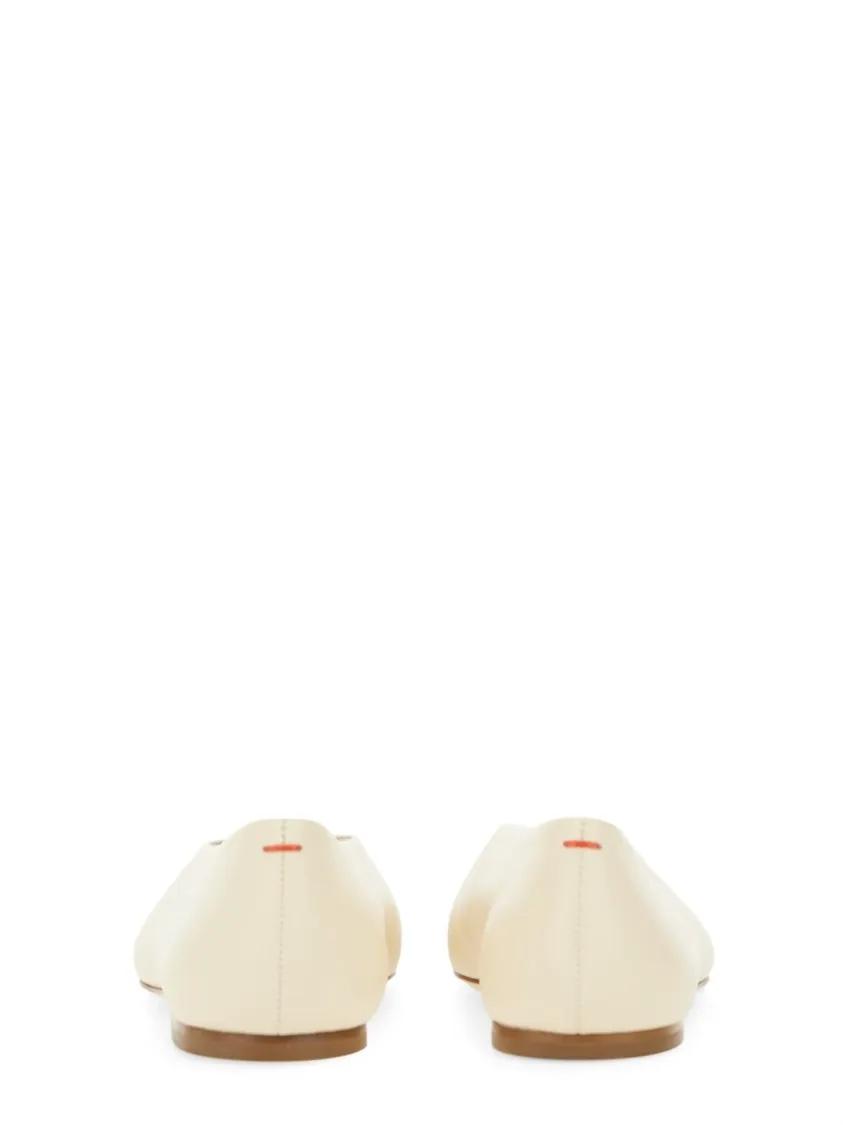 Thumbnail - "Kirsten" Dancer Nappa Leather Flats - Gr. 41 (EU) - in Weiß