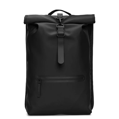 Rains Rucksack Rains Rolltop Schwarze Rucksack R13320-01 Schwarz