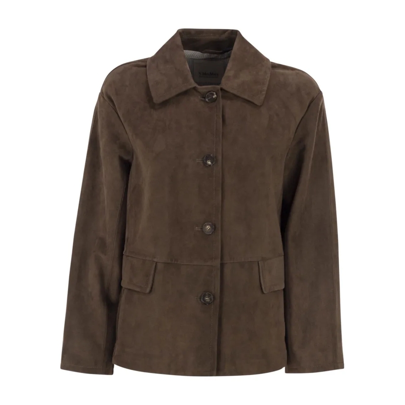 Max Mara Übergangsjacke Smmcharme - Suede Jacket Black