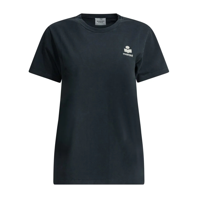 Etoile Isabel Marant T-shirt Cotton T-Shirt With Relaxed Fit And Subtle Logo Black