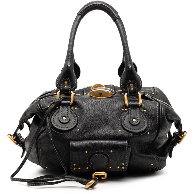 Chloé Tote Leather Paddington Handbag schwarz