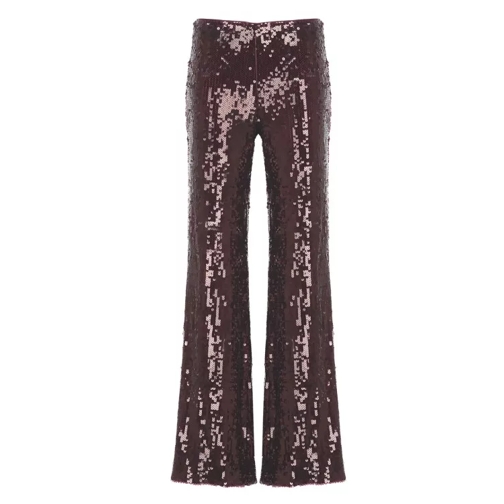 Rotate Pants With Paillettes Burgundy 
