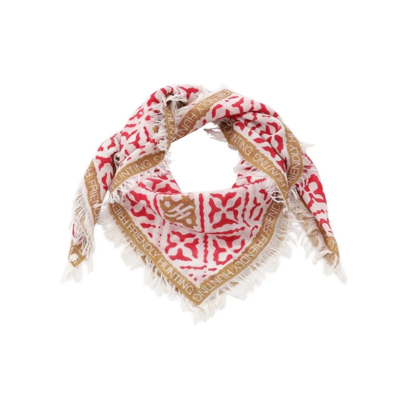 Friendly Hunting Leichter Schal Tuch Diamand aus Kaschmir Pink