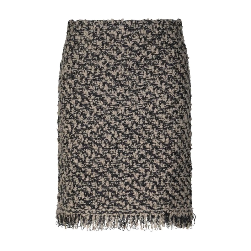 Fabiana Filippi Jupe midi Minirock mit Pailletten Grau