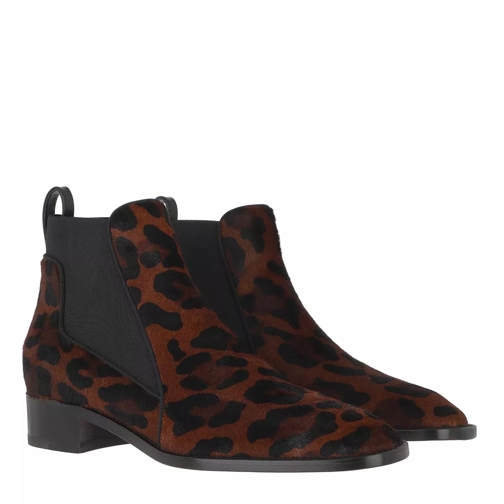 Christian Louboutin Marmada Flat Leopard Boots Leather Roux Enkellaars