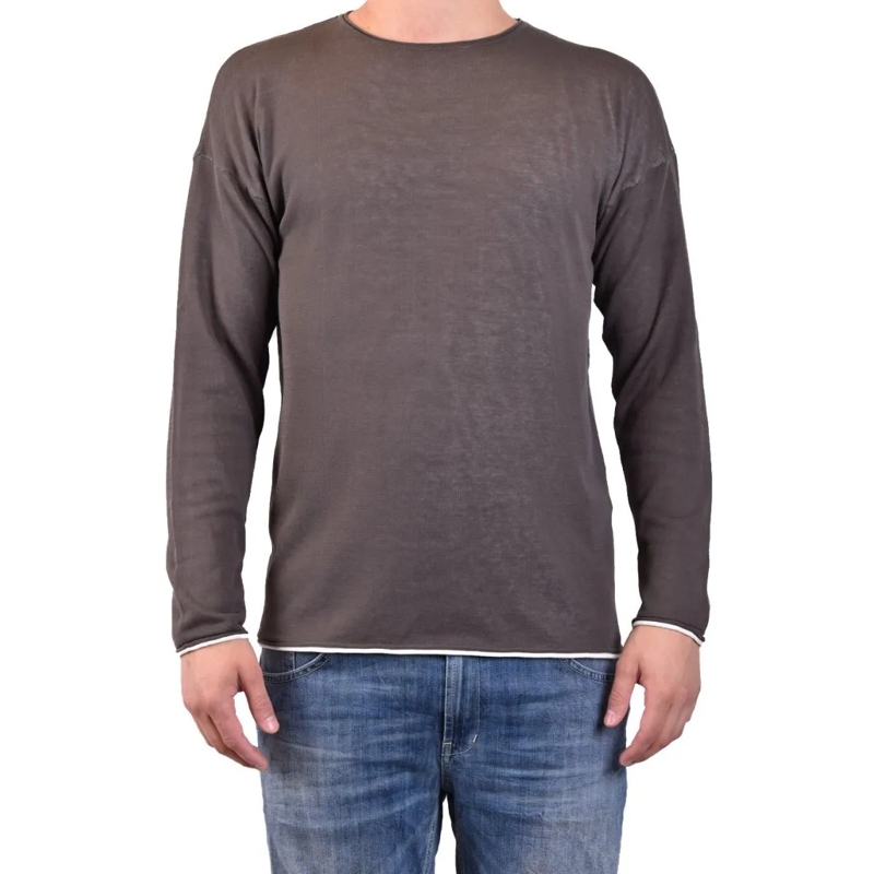 Isabel Benenato Trui Green Cotton Knitwear Sweater Green