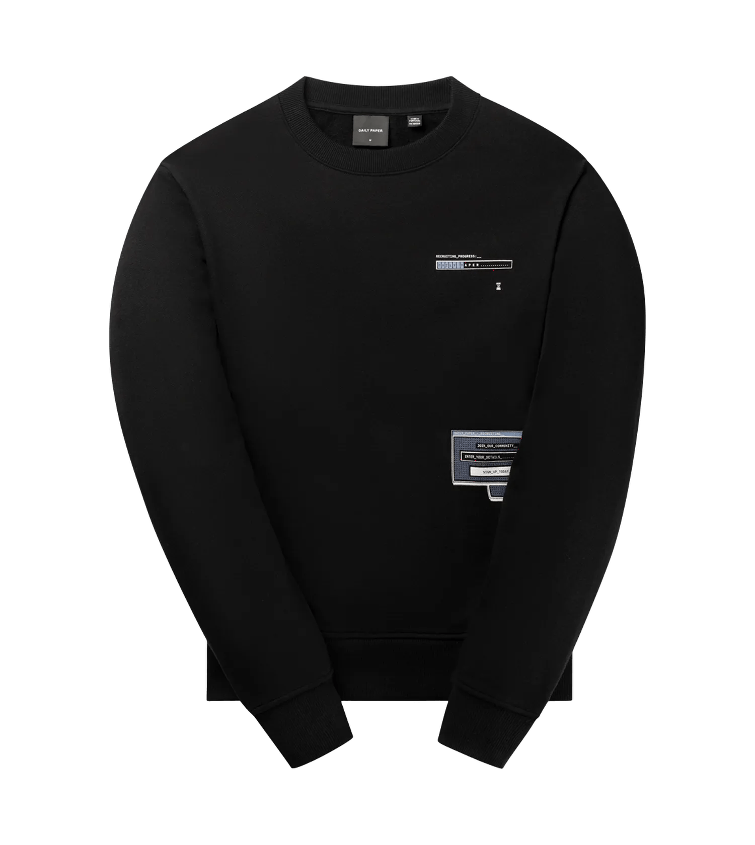 Daily Paper - Pop Up Sweatshirt - Größe M - schwarz