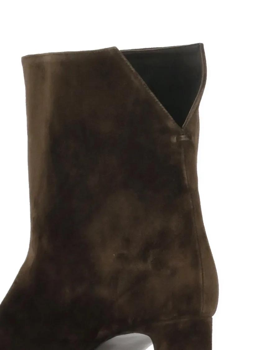 Thumbnail - Khaite Stiefel - Brown Suede Leather Boots - Gr. 37 (EU) - in Braun - für Damen