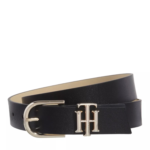 Tommy Hilfiger Th Lux 3.0 Rev Black Beige Leather Belt