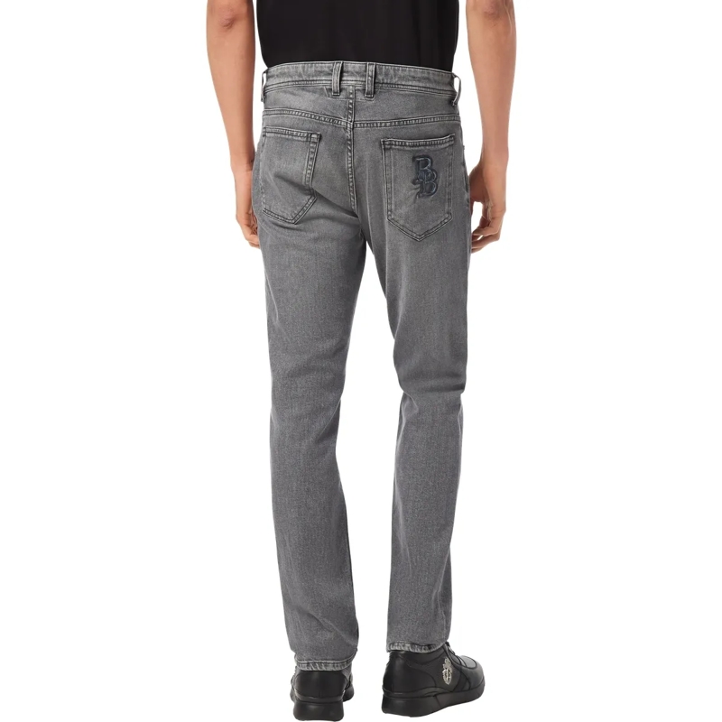 BILLIONAIRE Jeans mit geradem Bein Supergerader Schnitt grau(Image 2)