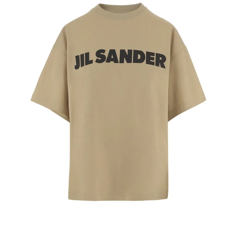 Jil Sander T-shirt Cotton Jersey T-Shirt With Contrasting Logo Print Pink