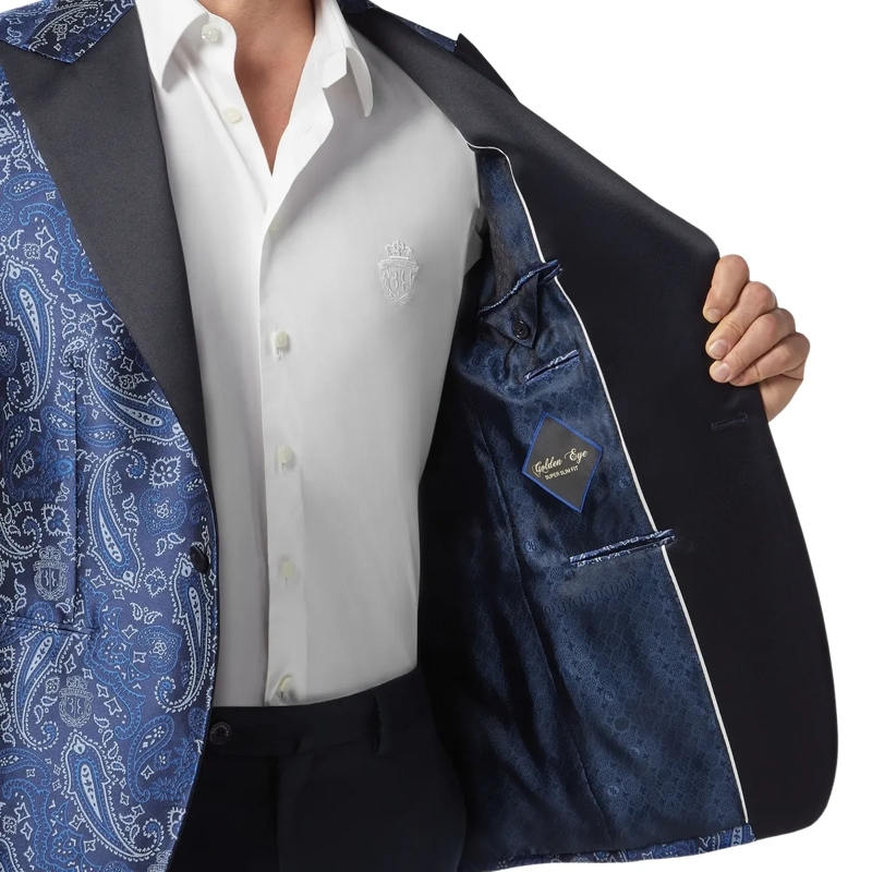 BILLIONAIRE Blazer Blazer Paisley blau(Image 5)
