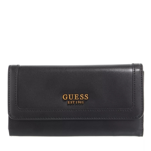 Guess Zadie Slg Pocket Trifold Black Continental Wallet