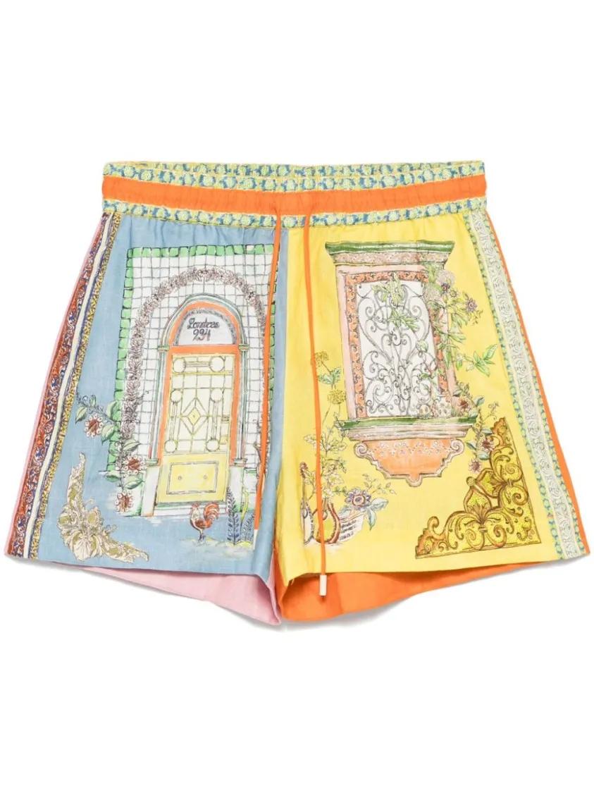 Thumbnail - Alemais - Multicoloured Colour-Blocked Monte Shorts - Größe 6 - bunt