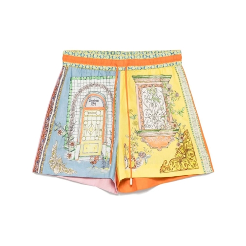 Alemais Legere Shorts Multicoloured Colour-Blocked Monte Shorts Multicolor