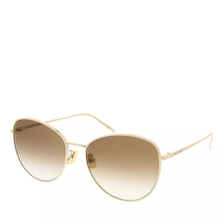 Saint laurent sunglasses store gold