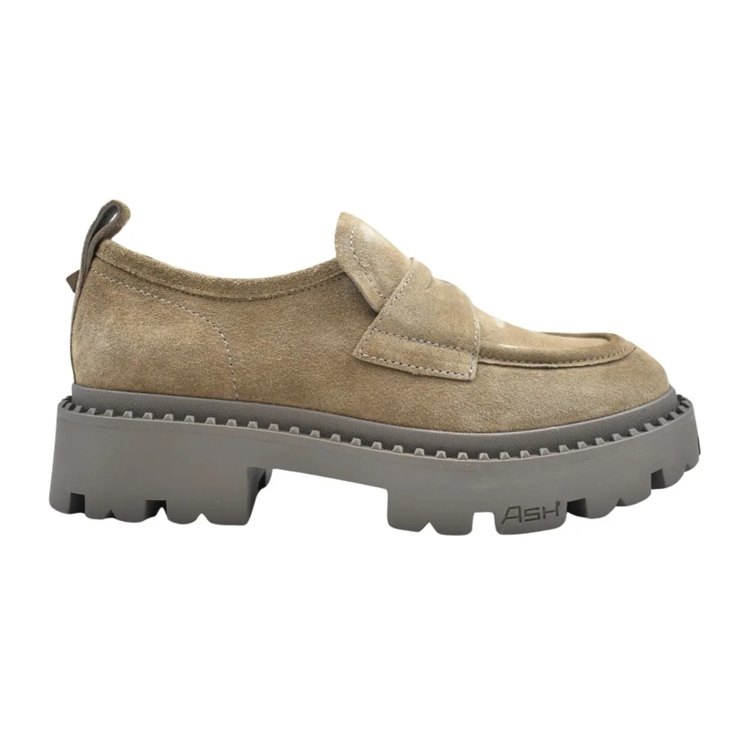 Ash Ballerinas Laced Flat Shoes With Suede Finish Brown