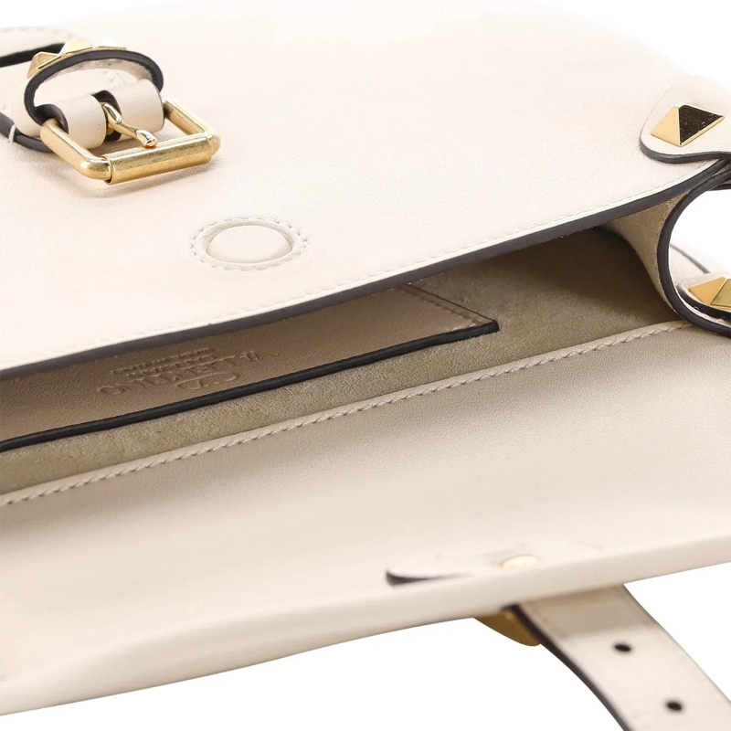 Valentino Garavani Crossbodytas Umhängetasche mit Nieten weiß(Image 3)