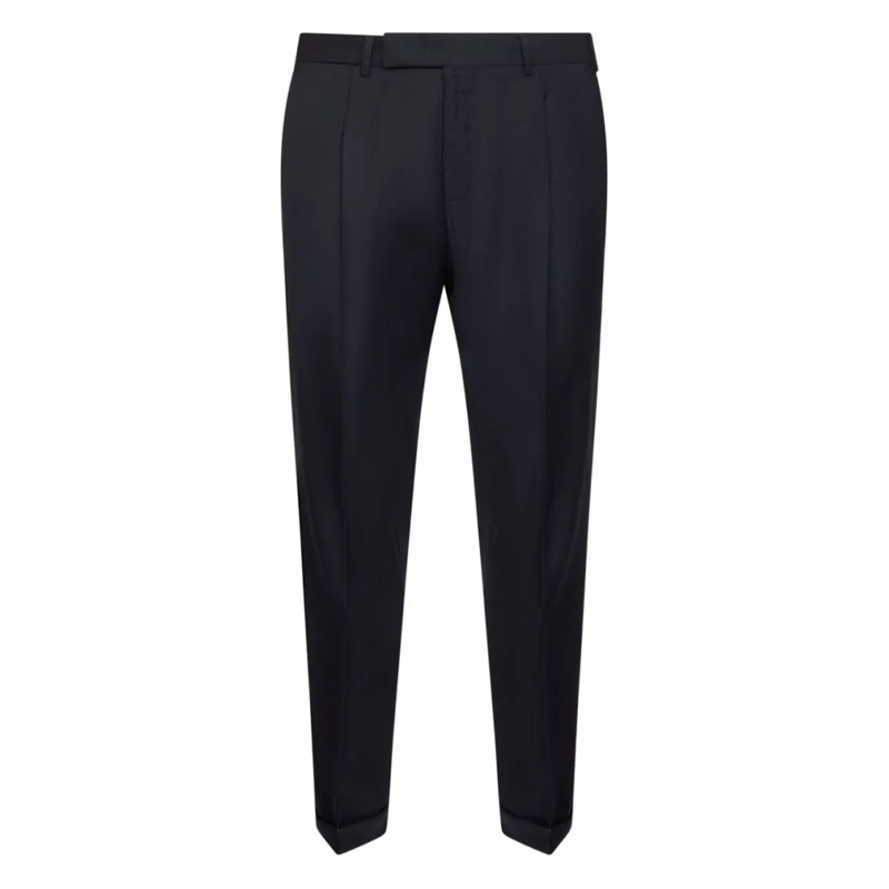 Pt Torino Pantalon de costume Formal Pants In Virgin Wool Blend Black