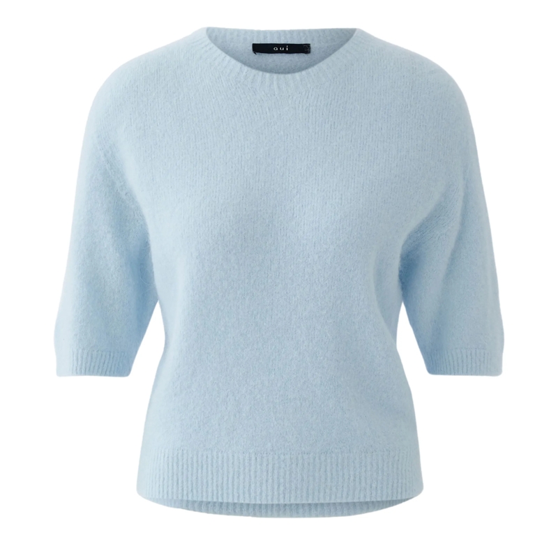 Oui Pullover Pullover hell-blau