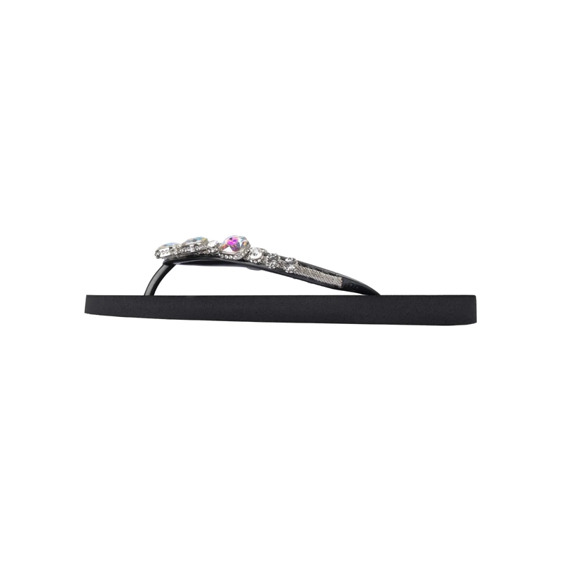 UZURII Flip Flops Zehentrenner Copa Cabana Chrystal schwarz