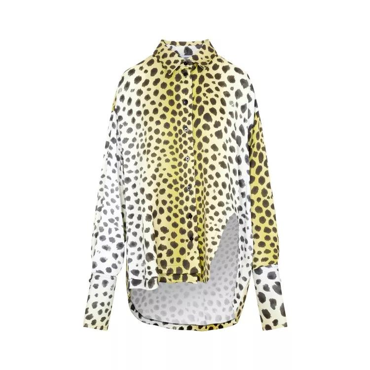 The Attico - Yellow Animalier Kota Shirt - Größe 36 - yellow