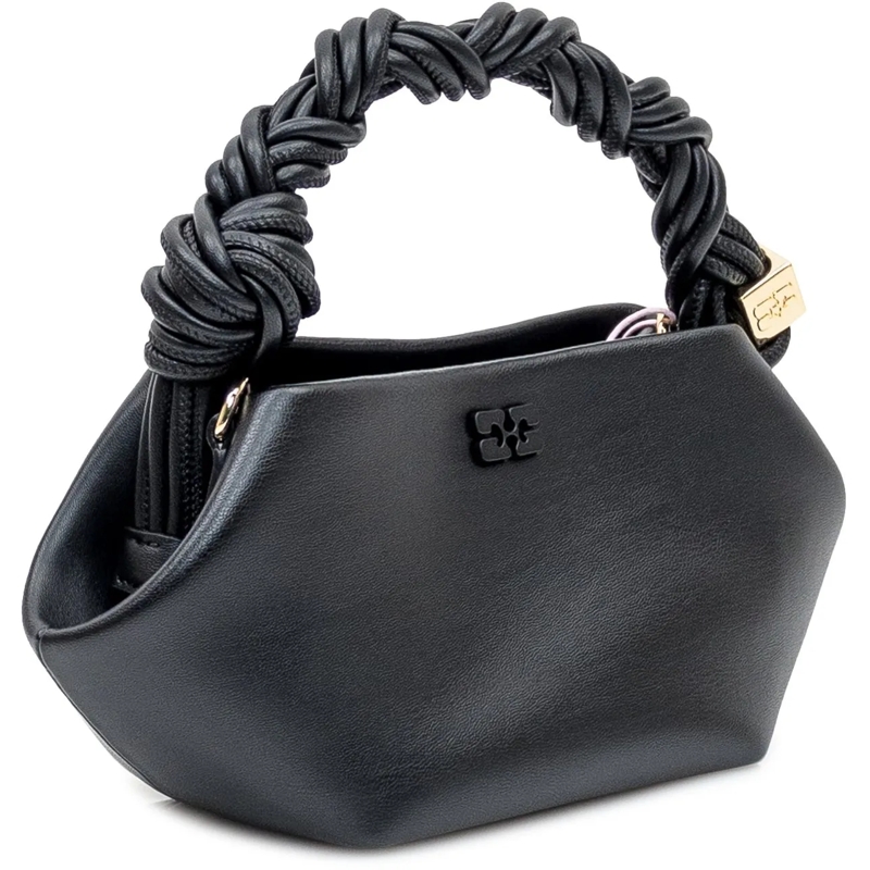 GANNI Schultertasche Bou Mini Bag con Manico Intrecciato schwarz(Image 3)