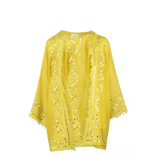 P.A.R.O.S.H.  Within Embroidered Cardigan Yellow