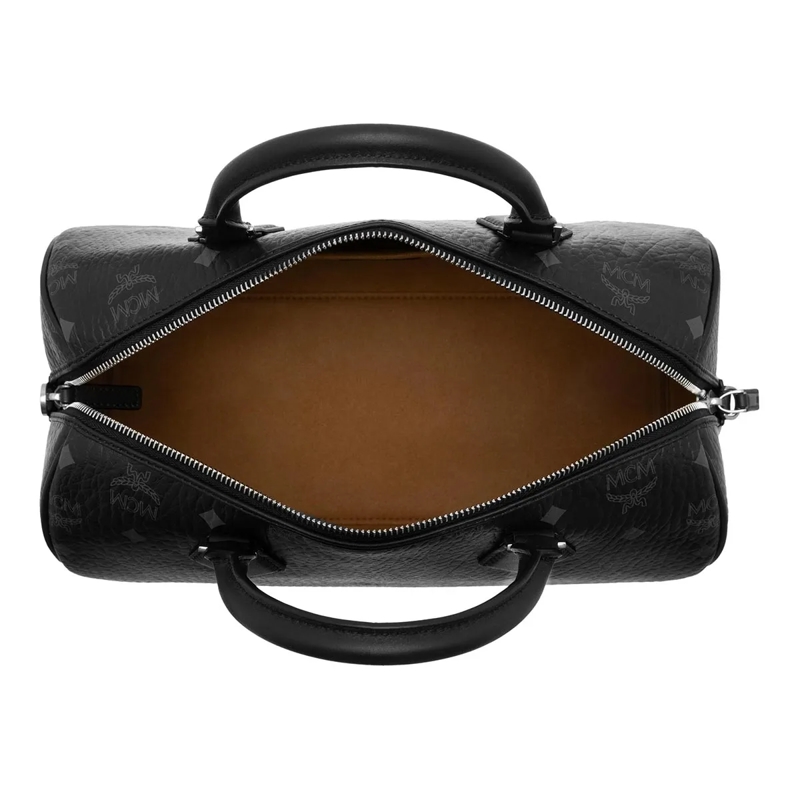 MCM Bowling Bag Ella Vi Bosotn Med Bk Black(Image 6)
