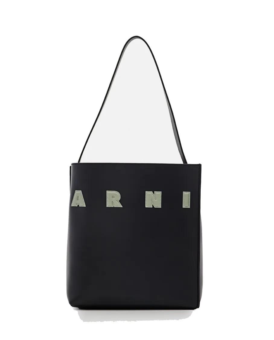 Marni Tote - Small Museo Hobo Leather Bag - Gr. unisize - in Schwarz - für Damen