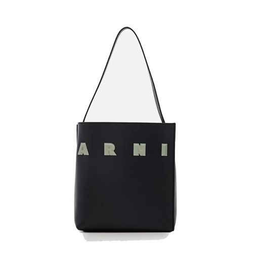 Marni Fourre-tout Small Museo Hobo Leather Bag Black