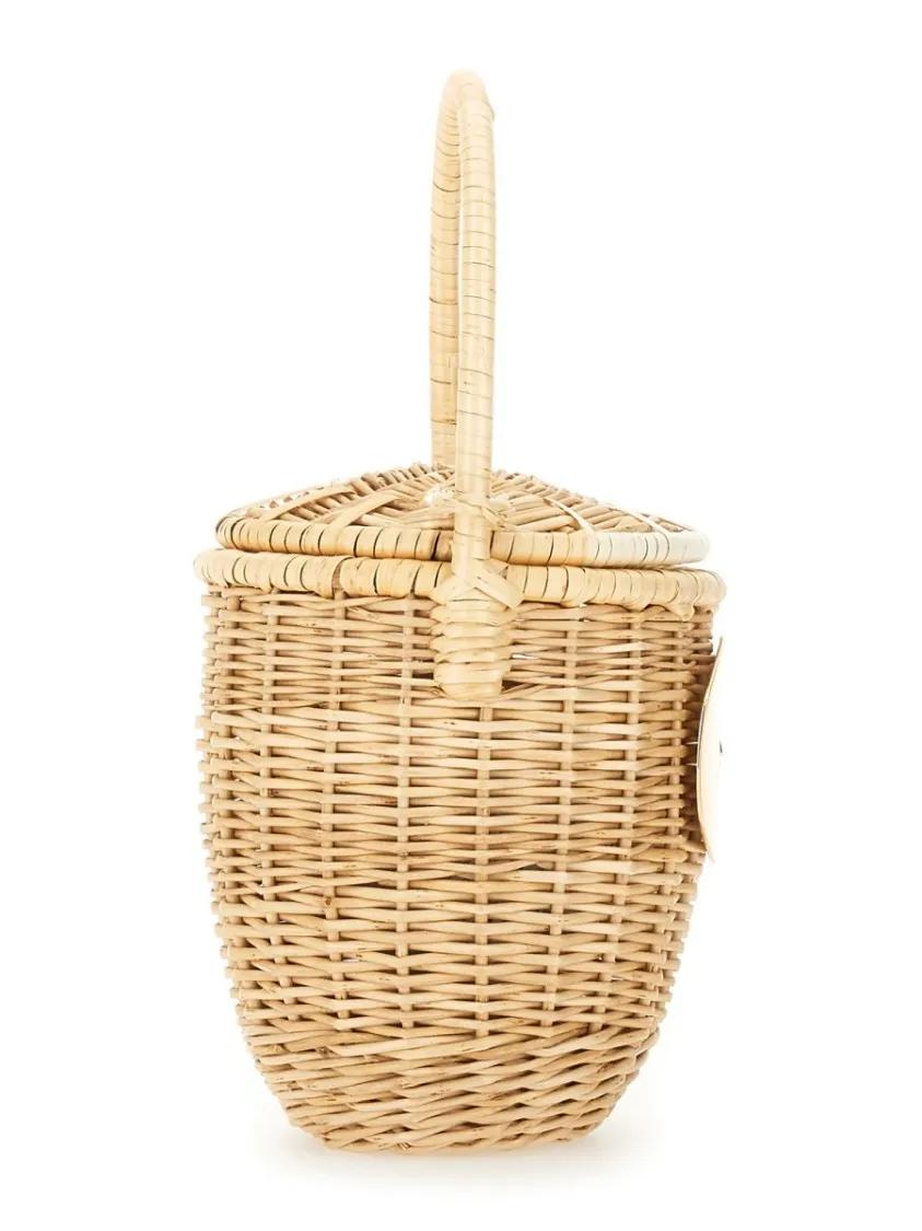 Patou Bucket bags Wicker Bucket Bag in beige