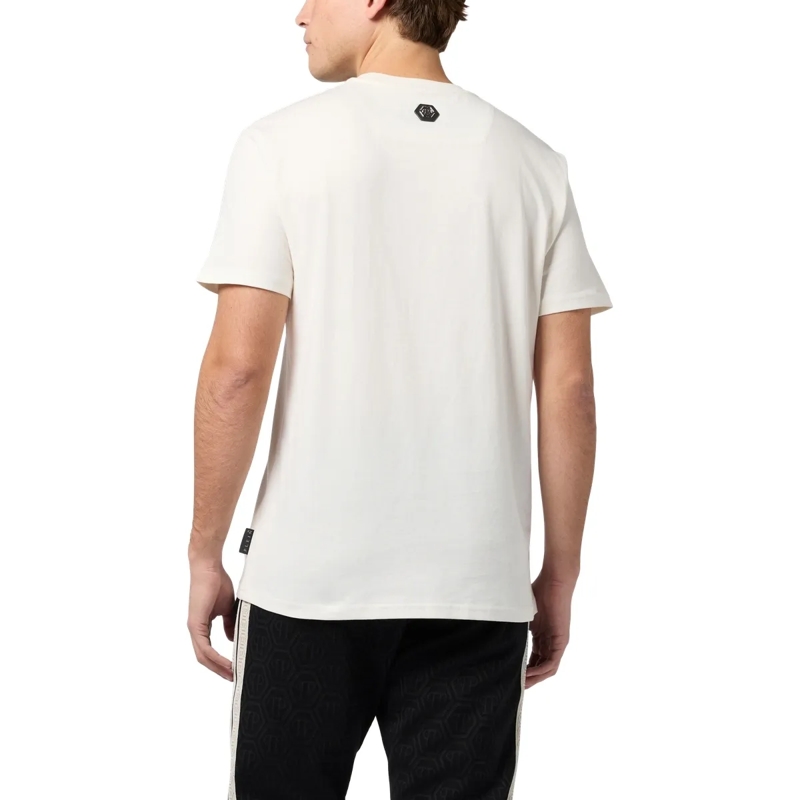 Philipp Plein T-Shirt Printed Round Neck T-Shirt Dragon weiss(Image 2)