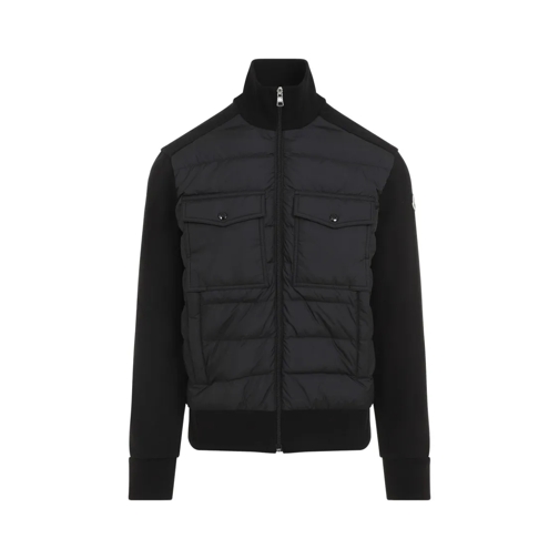 Moncler Zipper Sweatshirt Black Maglione