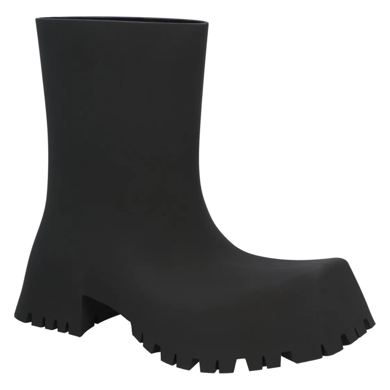 Balenciaga Stiefel Trooper Rubber Boot Black Black