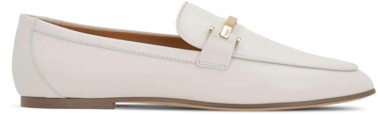 Tod's Loafer - Flat Shoes Lime White - Gr. 37,5 (EU) - in Weiß - für Damen