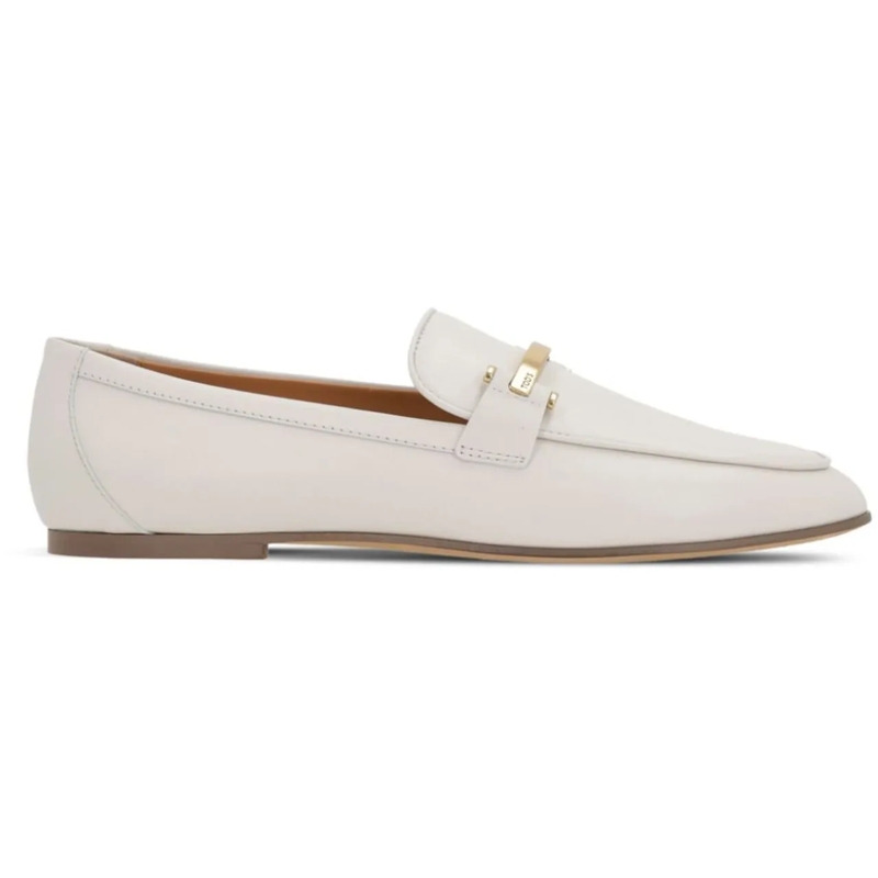 Tod's Mocassin Flat Shoes Lime White weiß