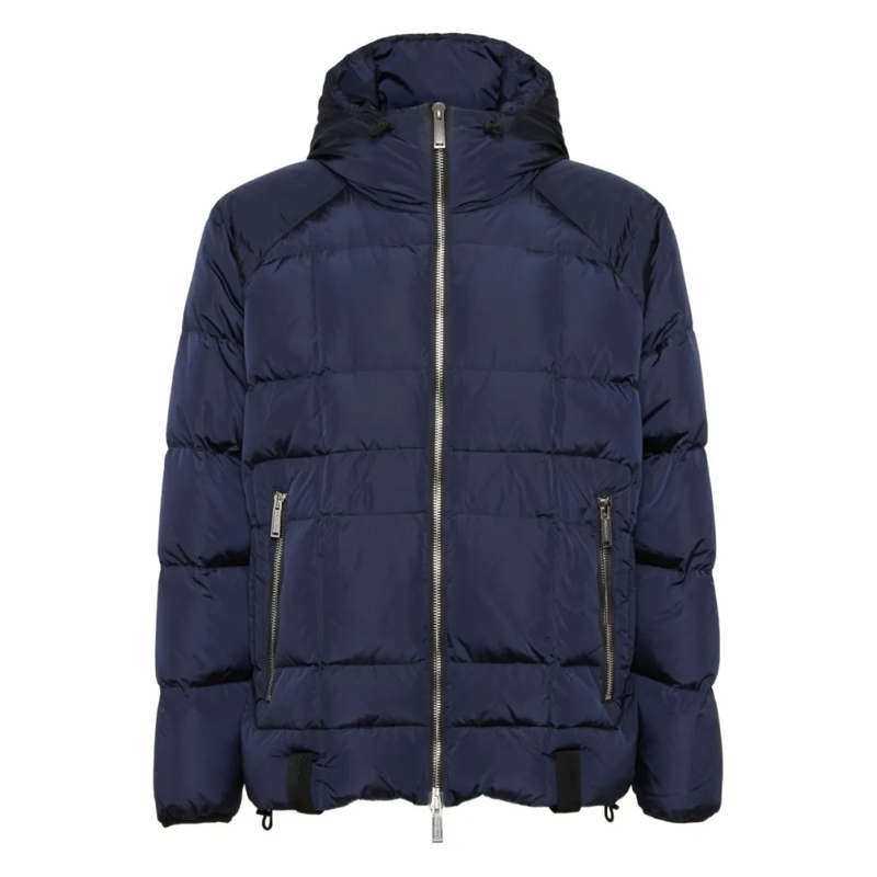 Dsquared2 Donsjas Quilted Navy Blue Jacket Black