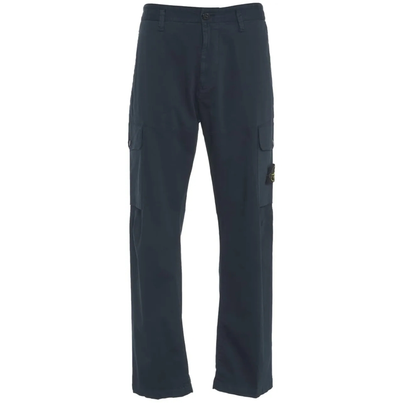 Stone Island  Cargo pants with detachable logo blau